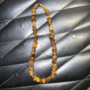 Hand Crafted Genuine Amber Necklace Vintage
